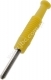 MST 3  GE Wtyczka izolowana 2mm, kołkowa, przyłącze lutowane, 6A, żółta, Hirschmann, MST3GE, 973509103